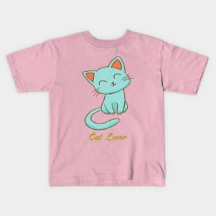 Cute cat lover Kids T-Shirt